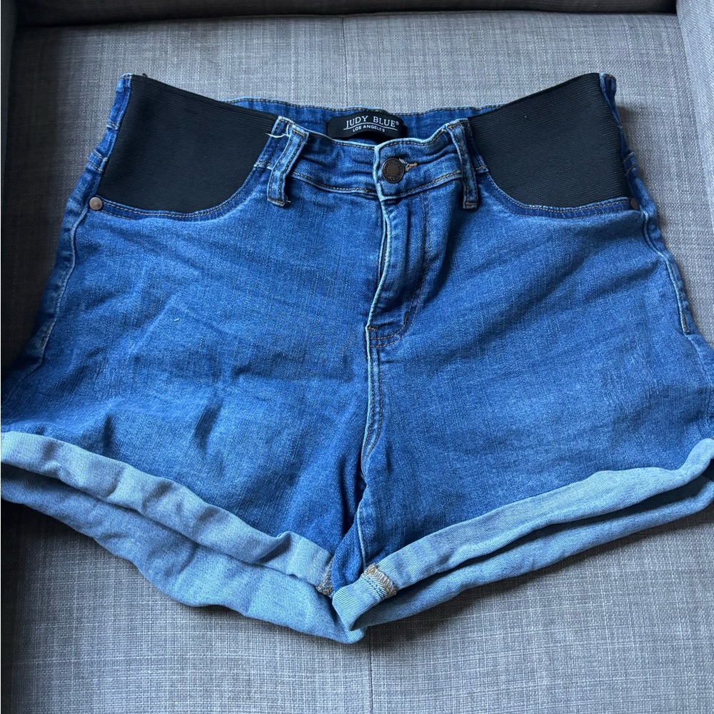 Judy Blue Classic Denim Jeans - Deep Blue MATERNITY SHORTS